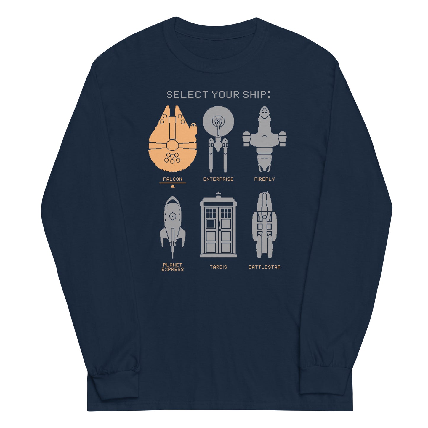 Select Your Ship Unisex Long Sleeve Tee