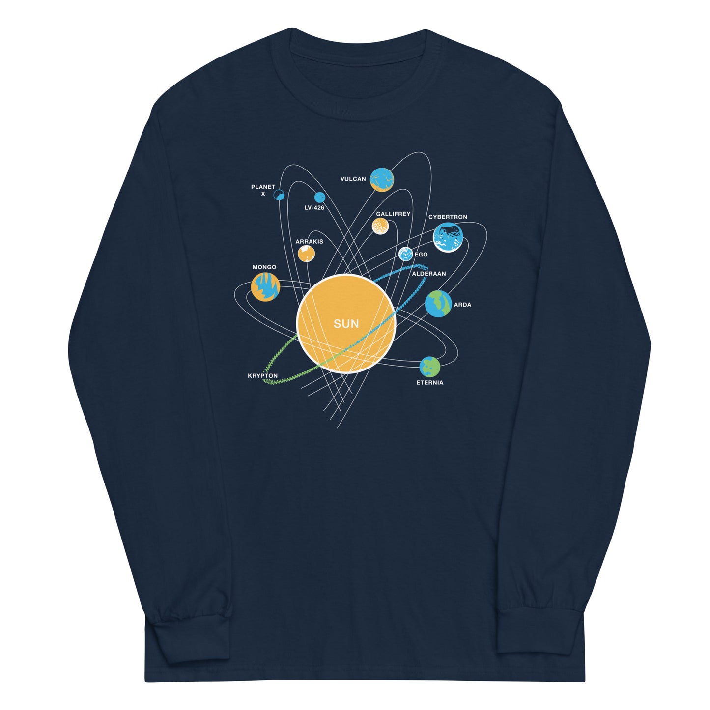 Solar System Unisex Long Sleeve Tee