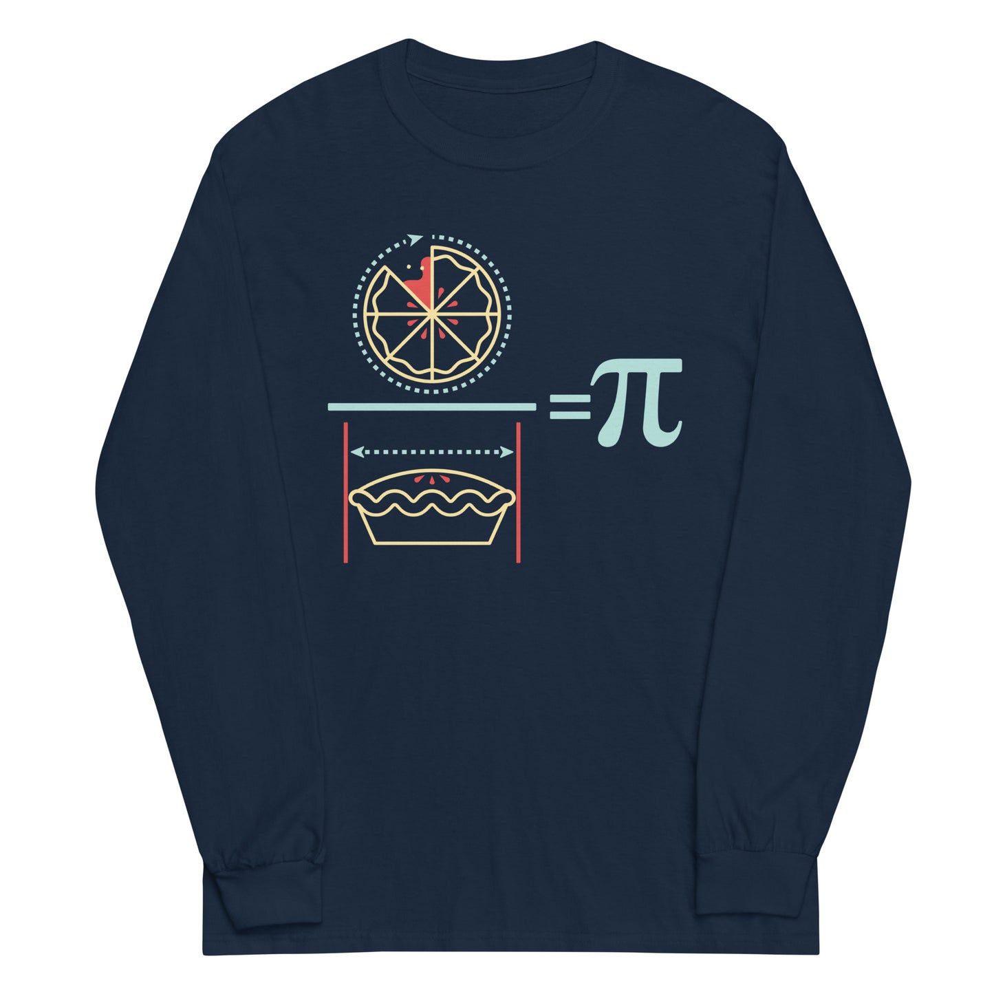 Pi Equation Unisex Long Sleeve Tee