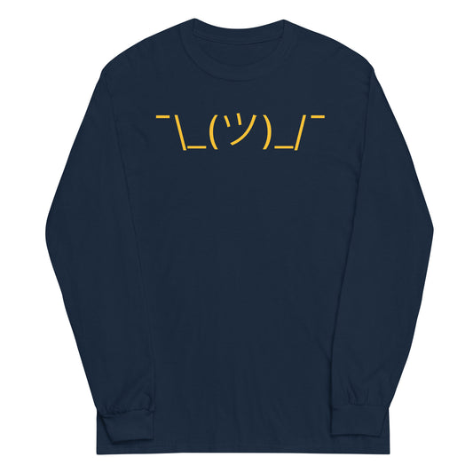 Shrug Emoji Unisex Long Sleeve Tee