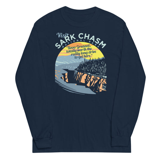 Visit Sark Chasm Unisex Long Sleeve Tee