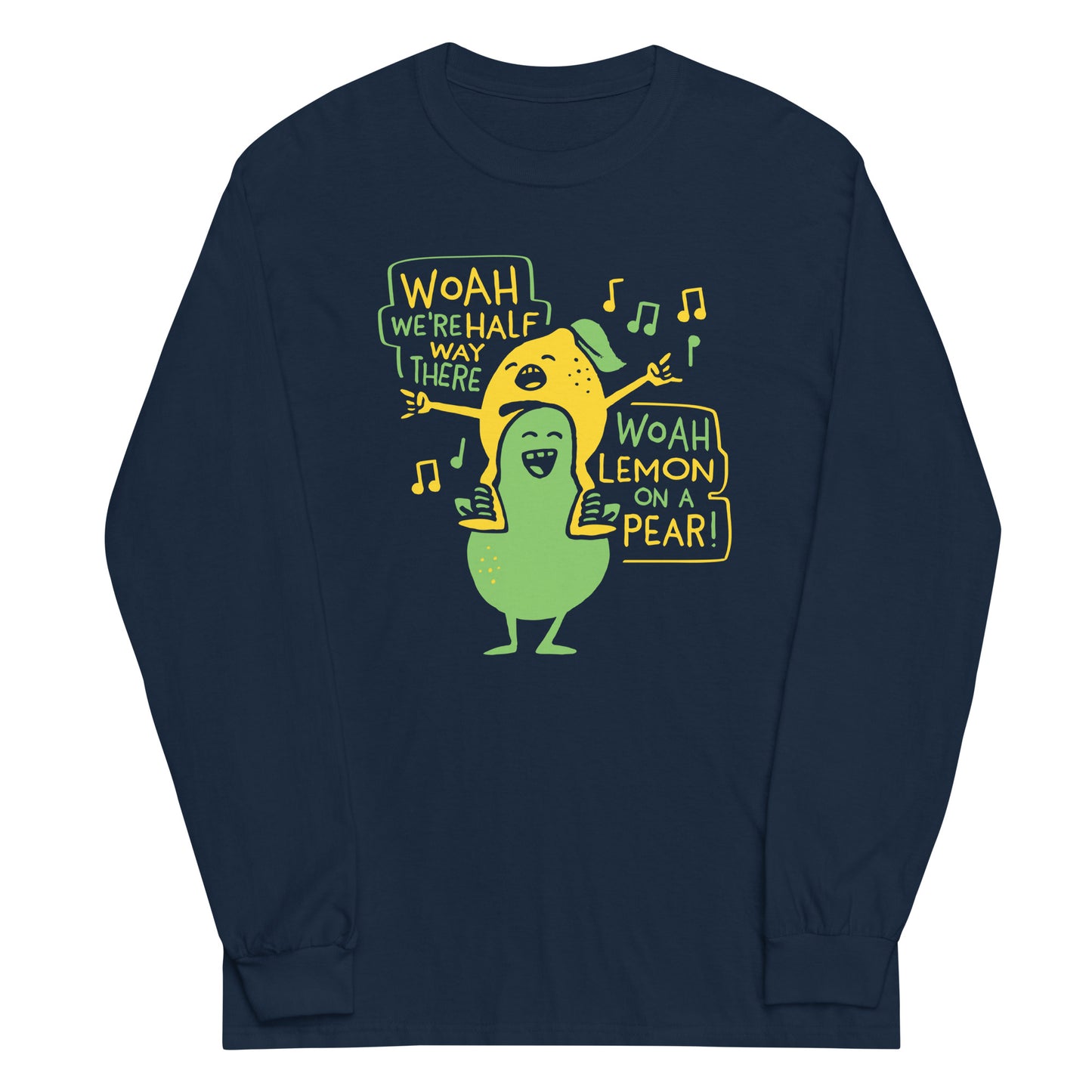 Lemon On A Pear Unisex Long Sleeve Tee