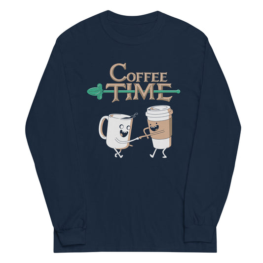 Coffee Time Unisex Long Sleeve Tee