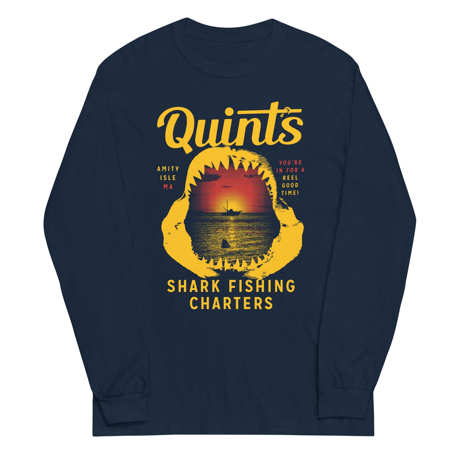 Quint's Shark Fishing Charters Unisex Long Sleeve Tee