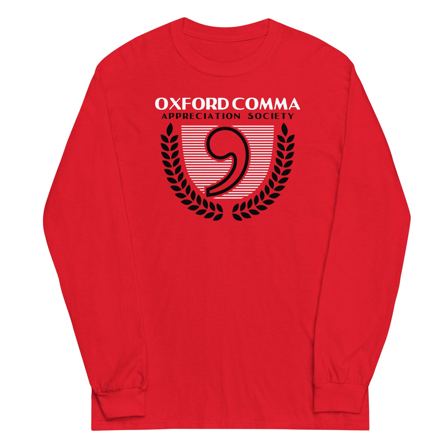 Oxford Comma Appreciation Society Unisex Long Sleeve Tee