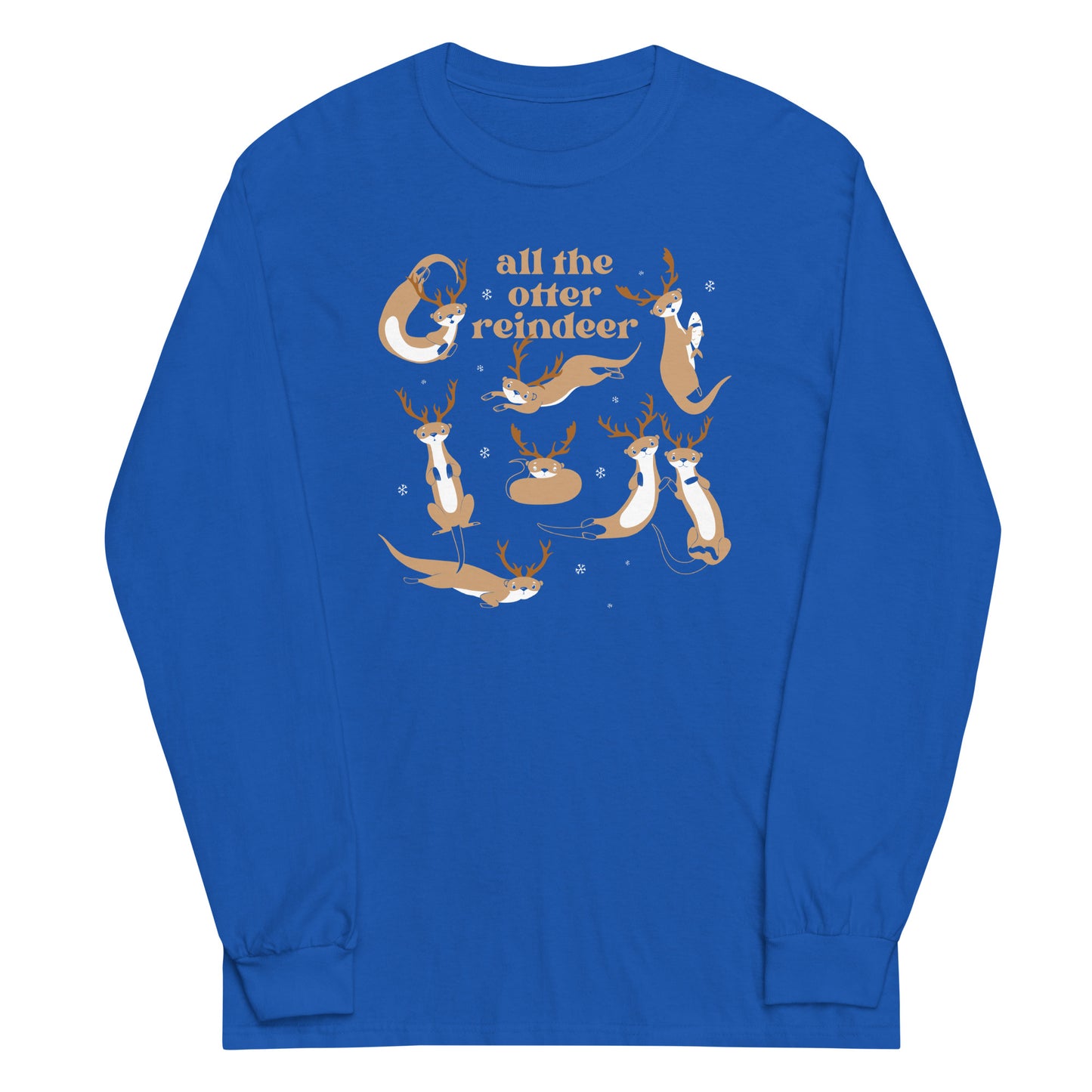 All The Otter Reindeer Unisex Long Sleeve Tee