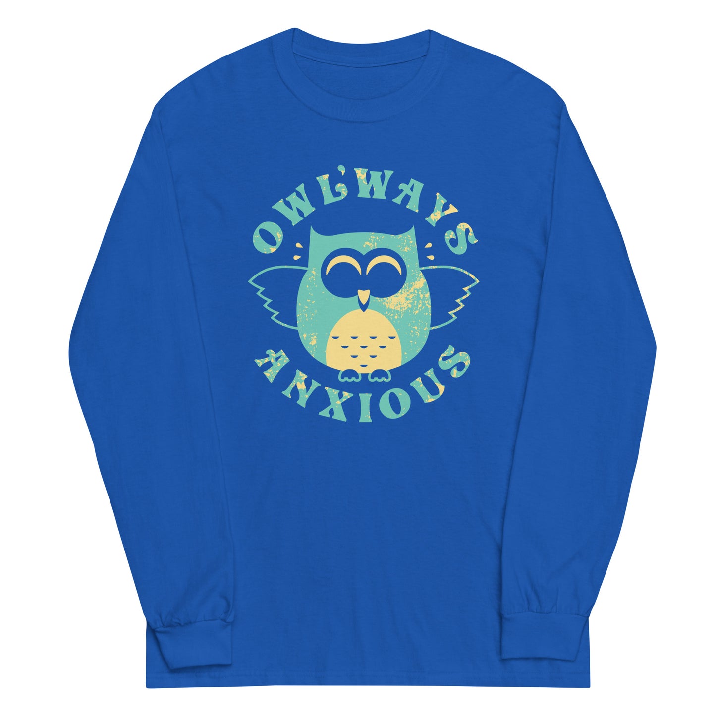 Owlways Anxious Unisex Long Sleeve Tee