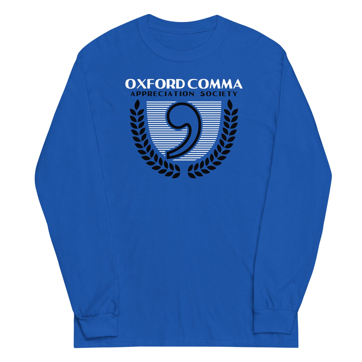 Oxford Comma Appreciation Society Unisex Long Sleeve Tee