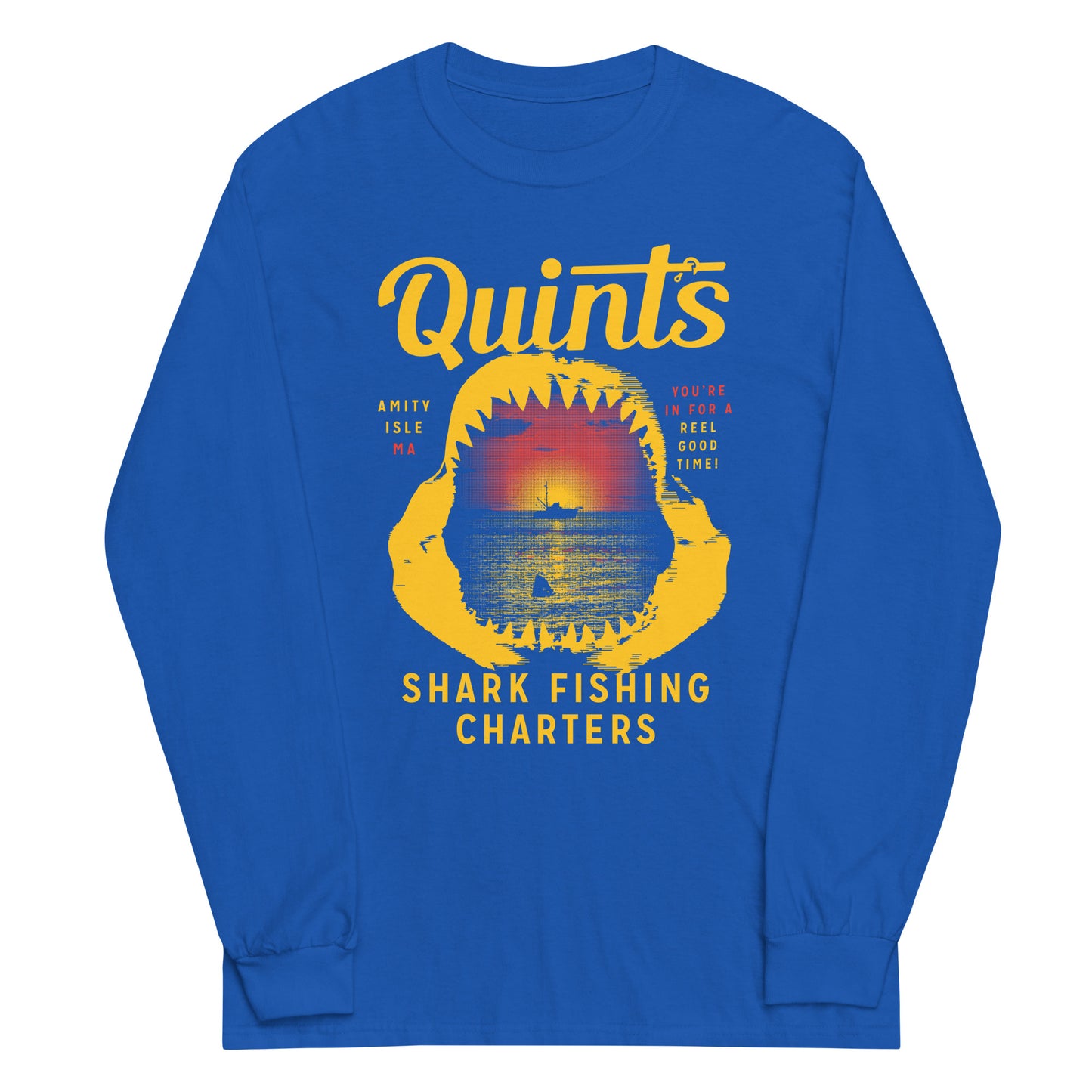 Quint's Shark Fishing Charters Unisex Long Sleeve Tee