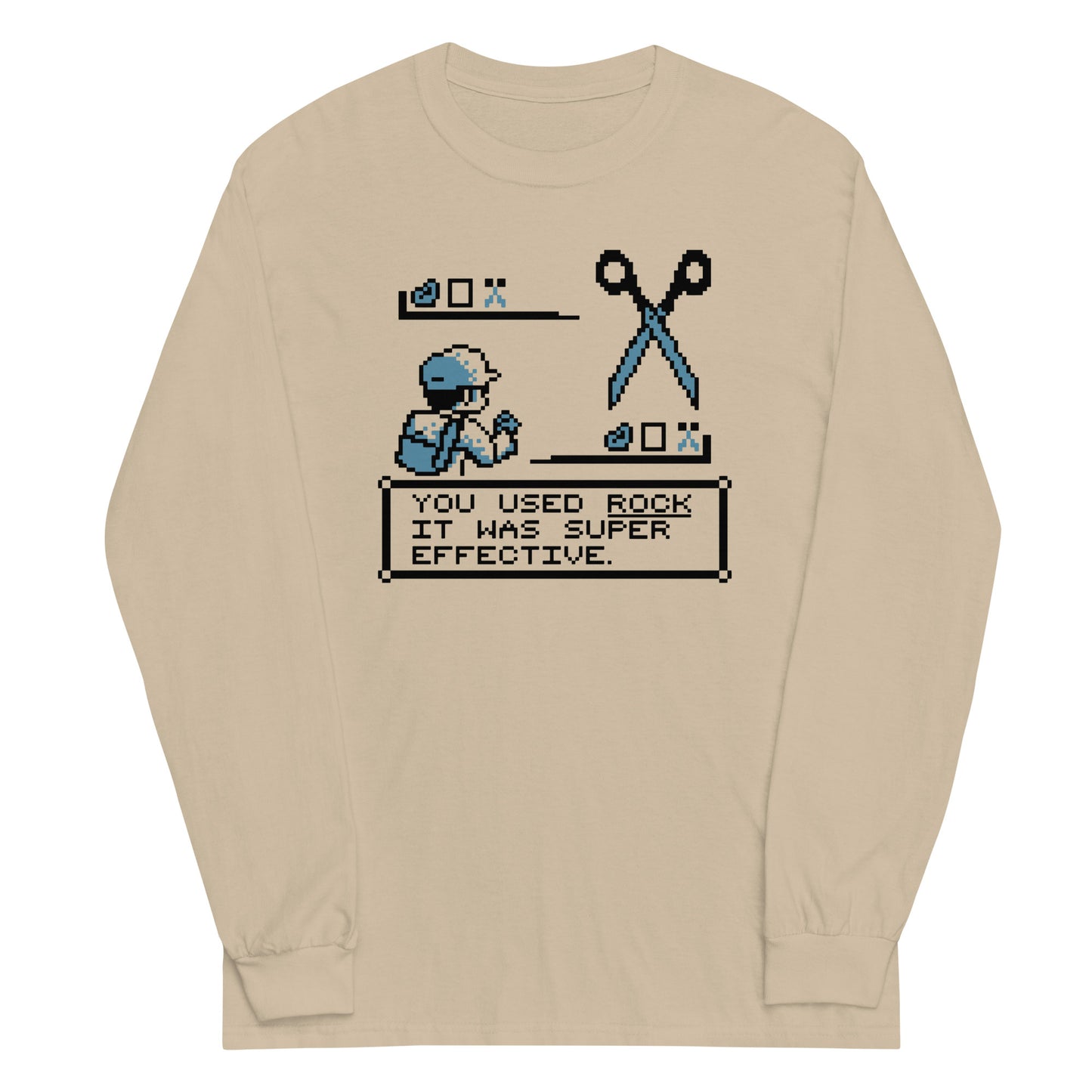 Rock Paper Scissors Battle Unisex Long Sleeve Tee