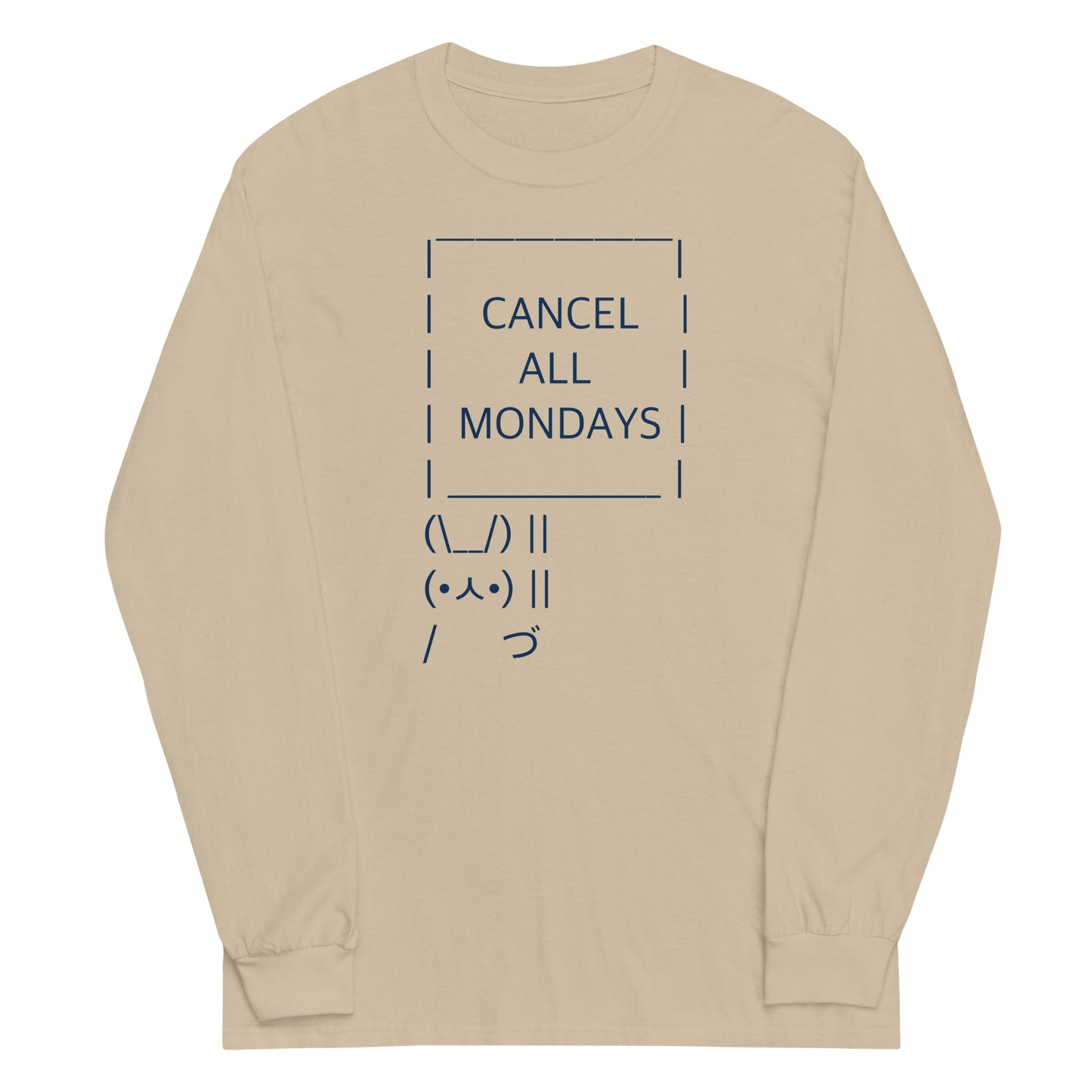 Cancel All Mondays Bunny Unisex Long Sleeve Tee