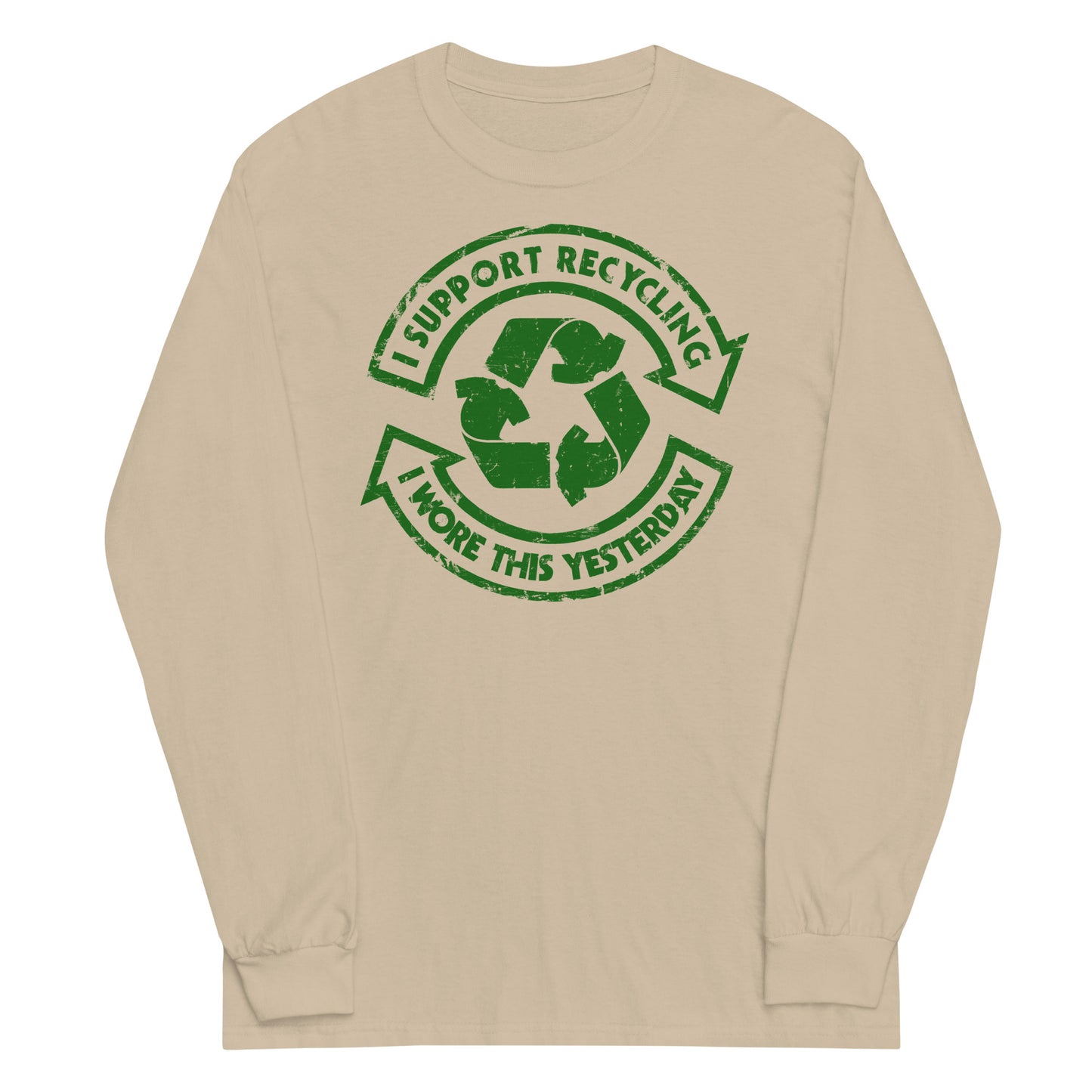 I Support Recycling Unisex Long Sleeve Tee