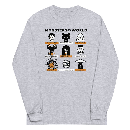 Monsters Of The World Unisex Long Sleeve Tee