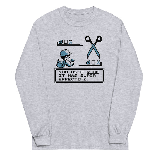 Rock Paper Scissors Battle Unisex Long Sleeve Tee