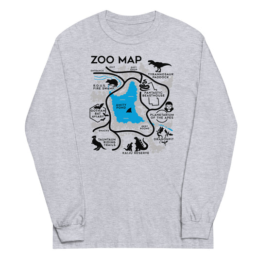 Zoo Map Unisex Long Sleeve Tee