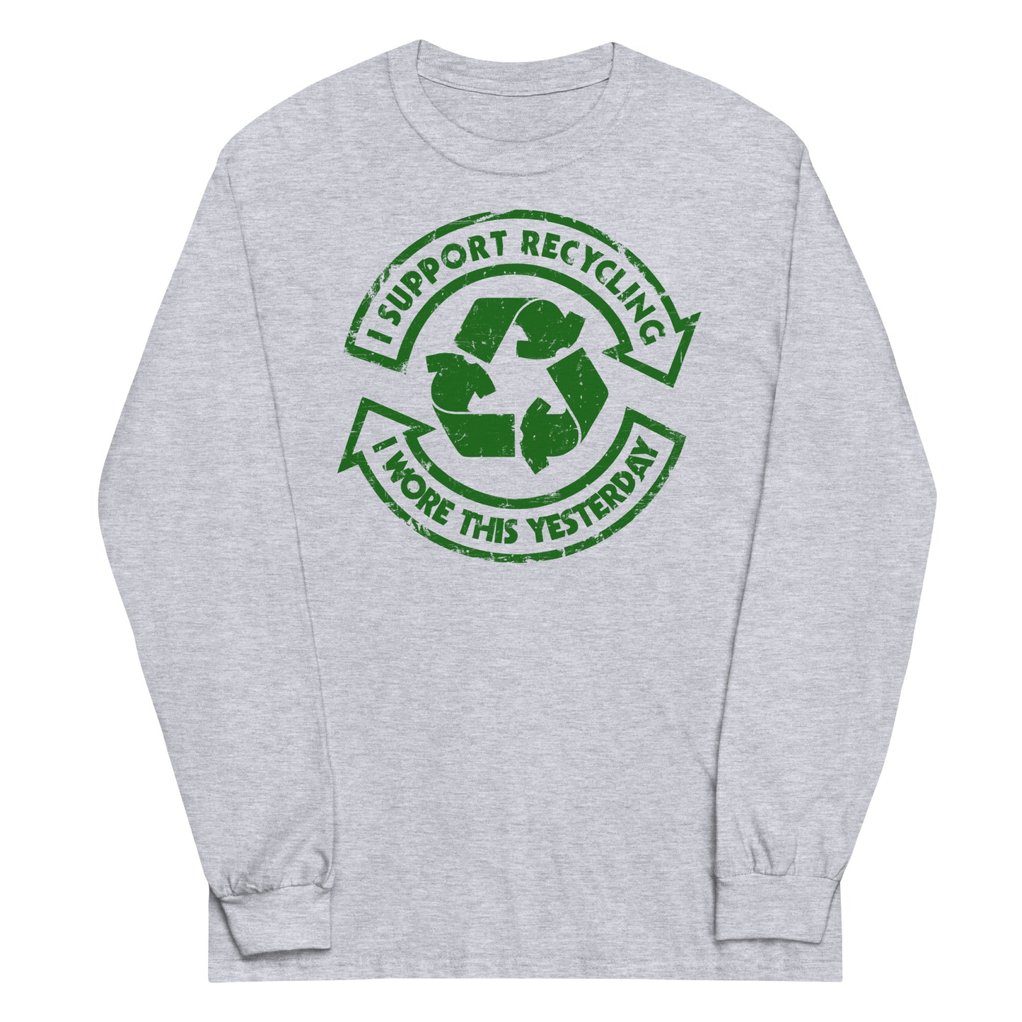 I Support Recycling Unisex Long Sleeve Tee