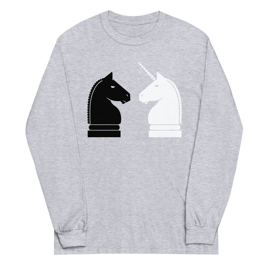 Chess Unicorn Unisex Long Sleeve Tee