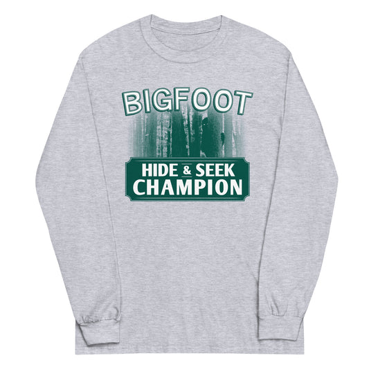 Bigfoot Hide And Seek Champion Unisex Long Sleeve Tee