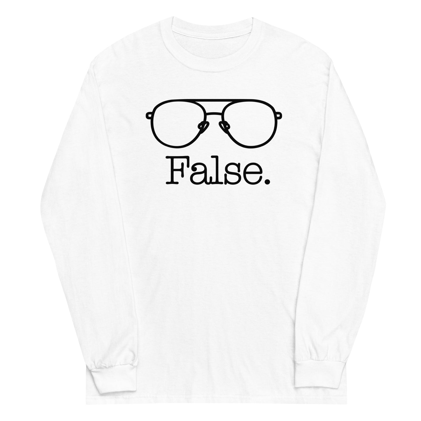 False Glasses Unisex Long Sleeve Tee