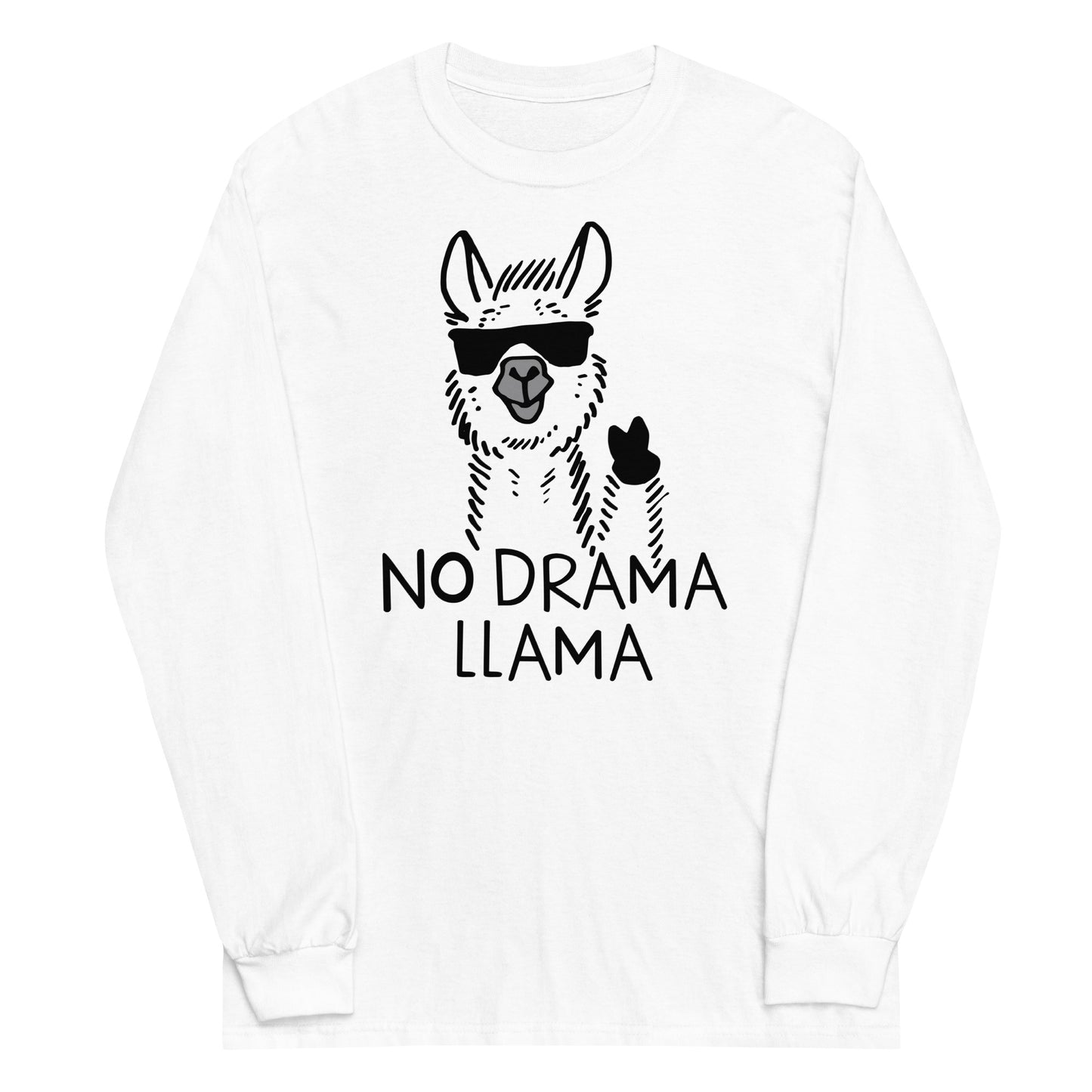 No Drama Llama Unisex Long Sleeve Tee