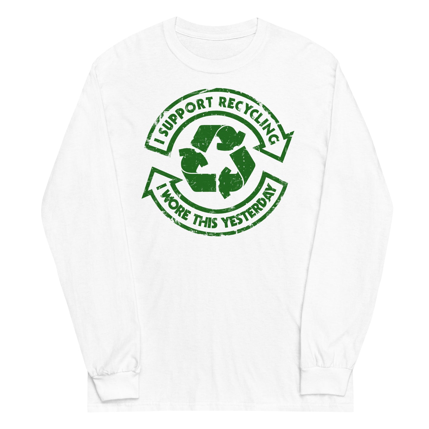 I Support Recycling Unisex Long Sleeve Tee