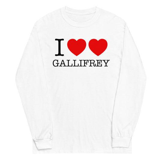 I Heart Heart Gallifrey Unisex Long Sleeve Tee