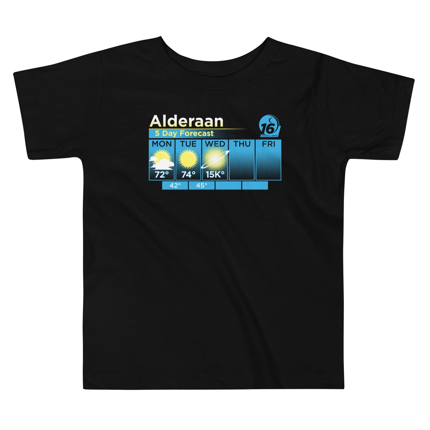 Alderaan 5 Day Forecast Kid's Toddler Tee