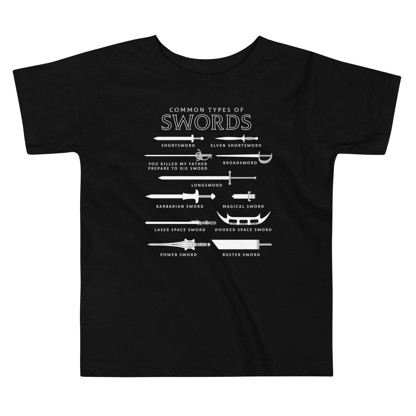 Common Types Of Swords Kid's Toddler Tee