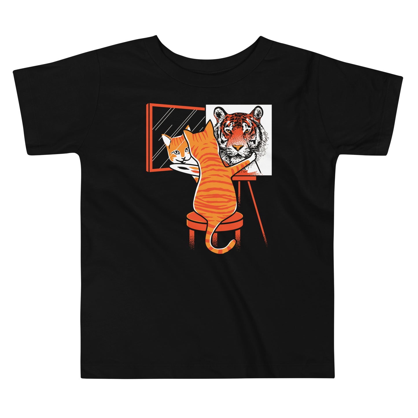 Cat Self Portrait Kid's Toddler Tee