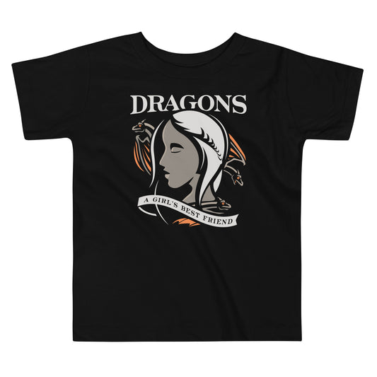 Dragons Are A Girl's Best Friend Kid's Toddler Tee