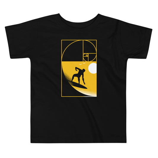 Golden Spiral Wave Kid's Toddler Tee