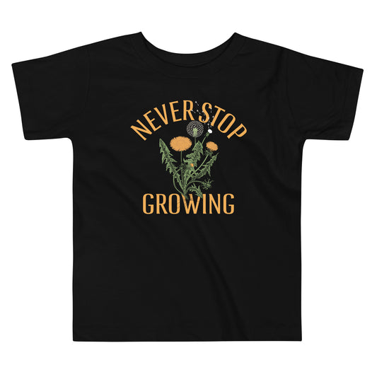 Never Stop Growing Kid's Toddler Tee