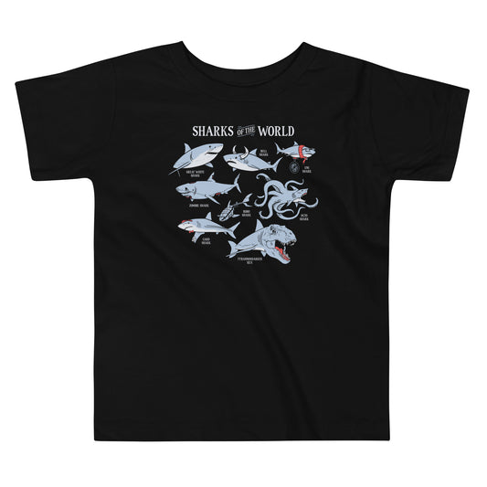 Sharks Of The World Kid's Toddler Tee