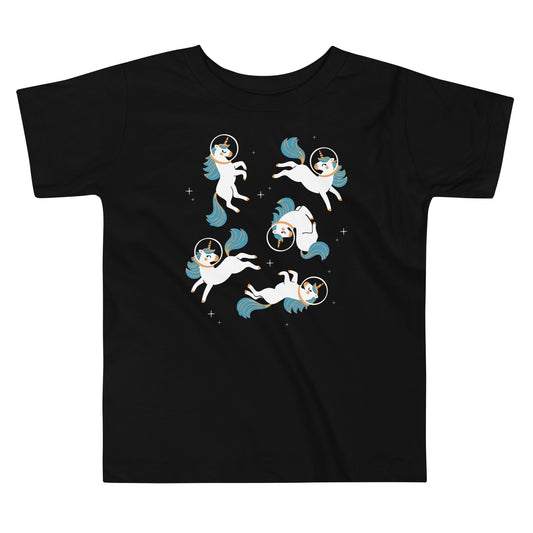 Unicorns In Space Kid's Toddler Tee