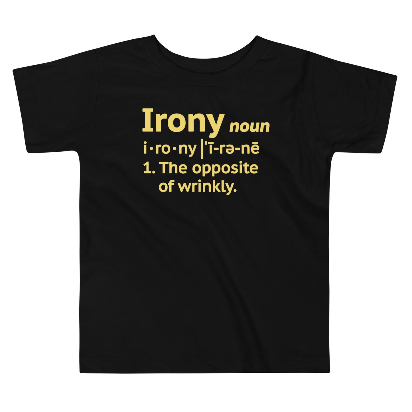 Irony Definition Kid's Toddler Tee