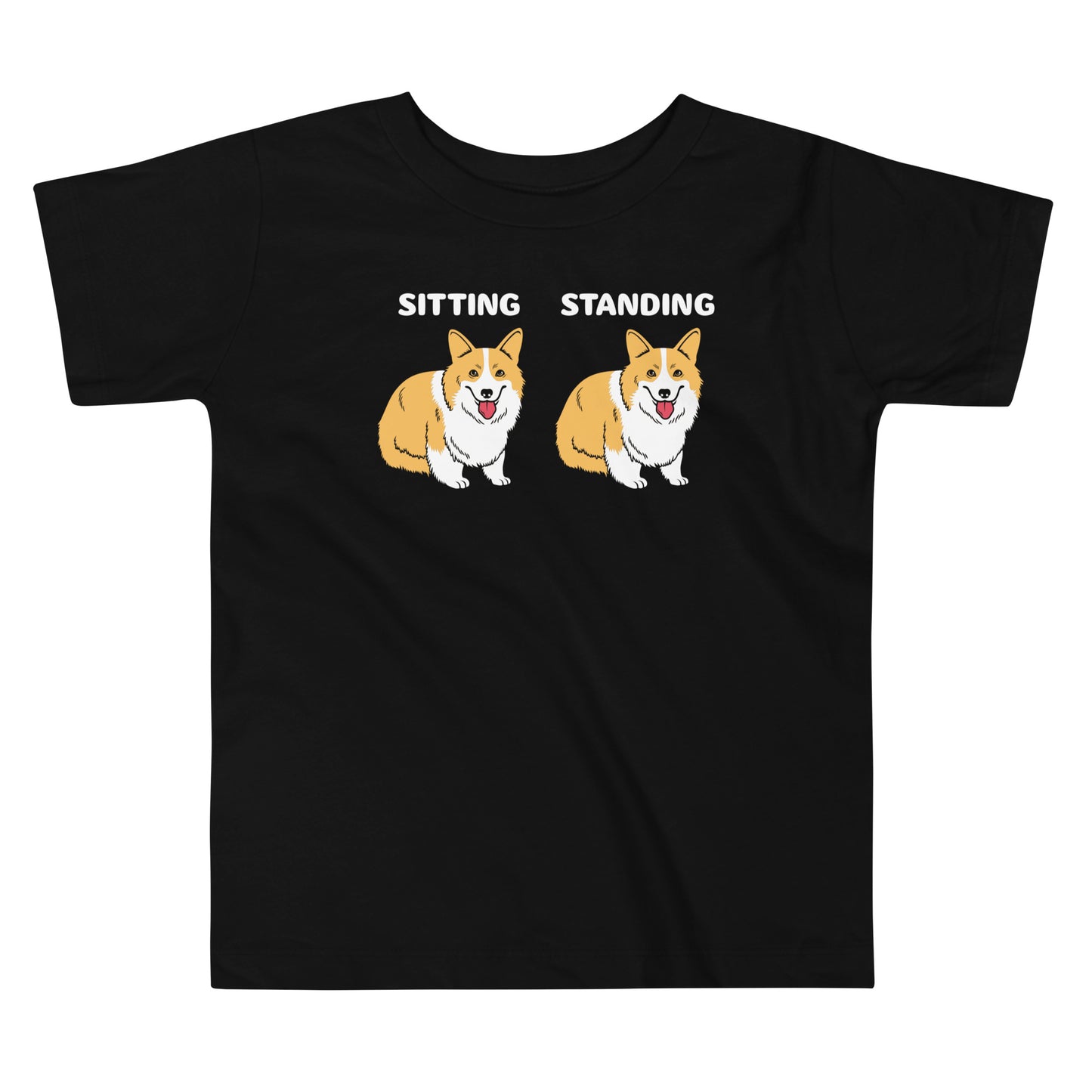 Corgi Sitting And Standing Kid's Toddler Tee