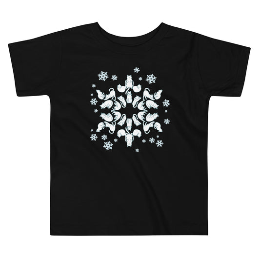 Cat Snowflake Kid's Toddler Tee