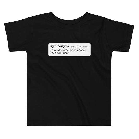 Synonym Definition Kid's Toddler Tee