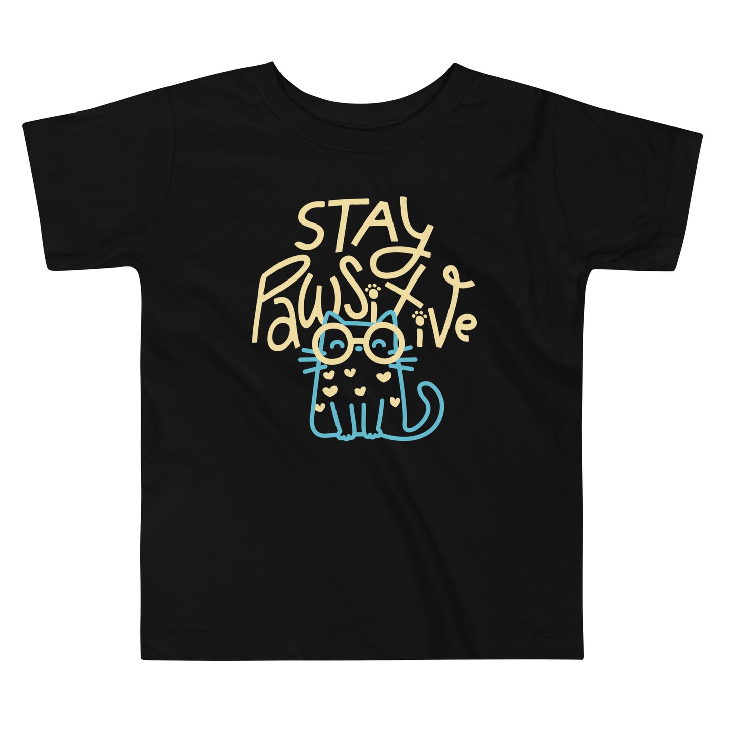 Stay Pawsitive Kid's Toddler Tee