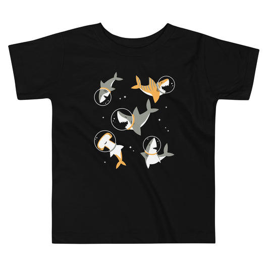 Sharks In Space Kid's Toddler Tee