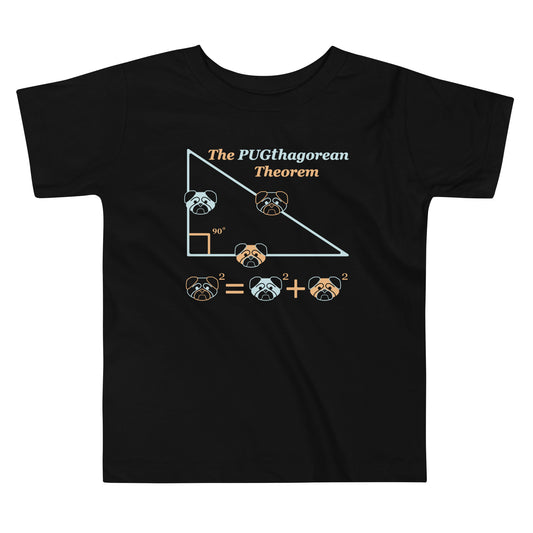 Pugthagorean Theorem Kid's Toddler Tee