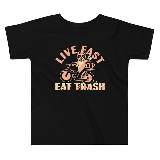 Live Fast Eat Trash Kid's Toddler Tee