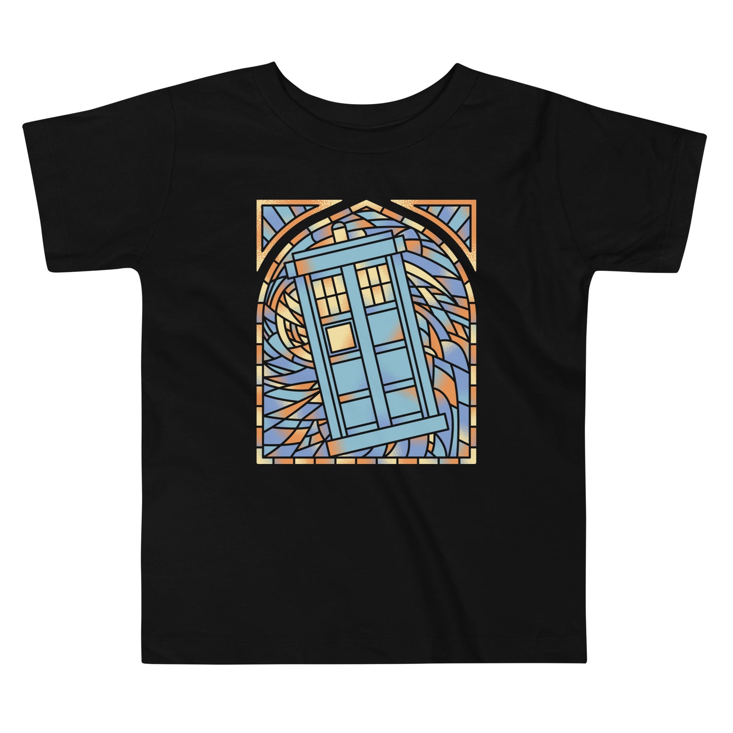 Stained Glass Police Box Kid's Toddler Tee