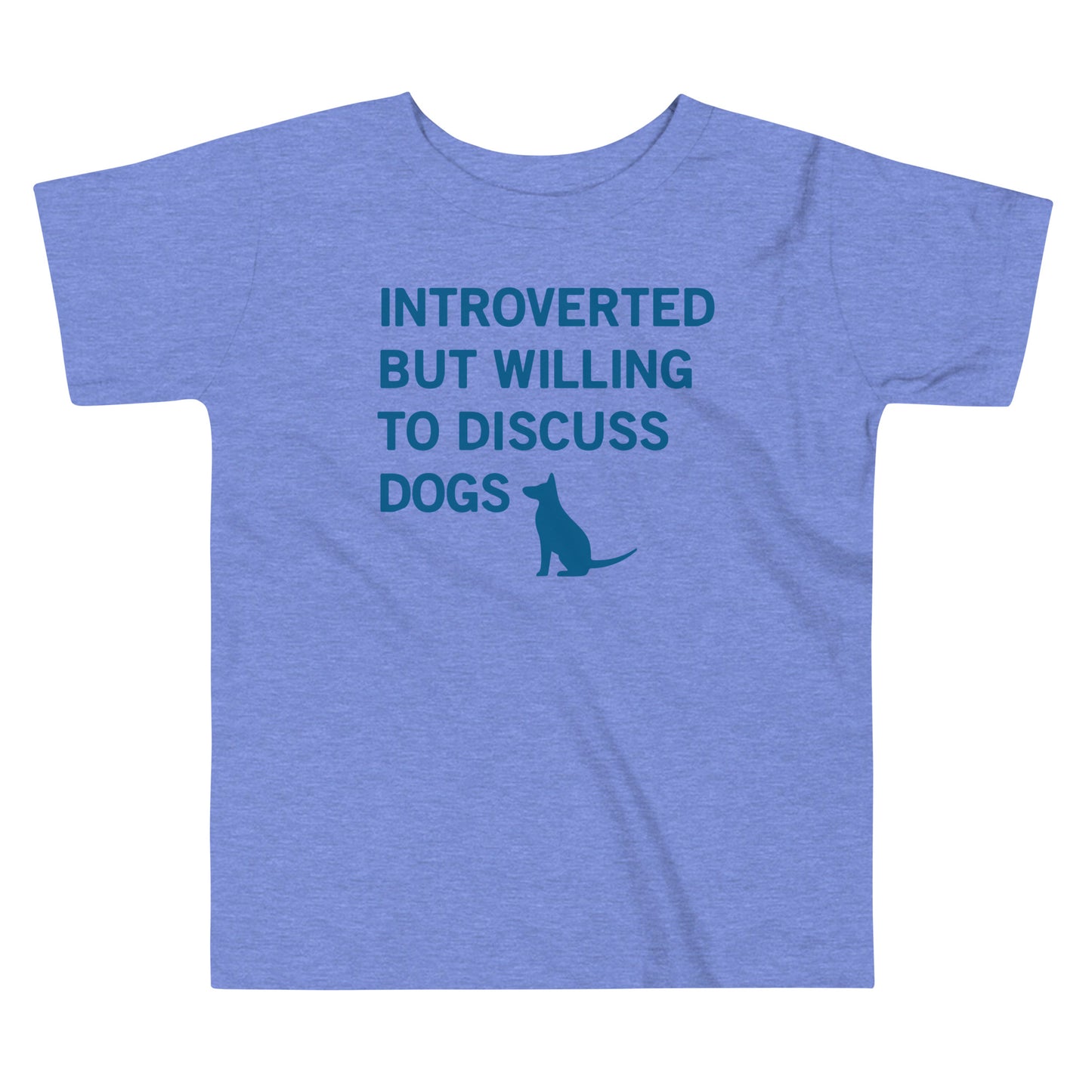 Introverted But Willing To Discuss Dogs Kid's Toddler Tee