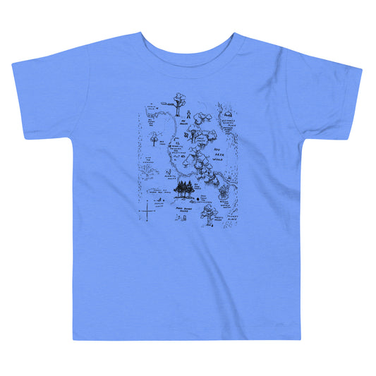 100 Acre Map Kid's Toddler Tee