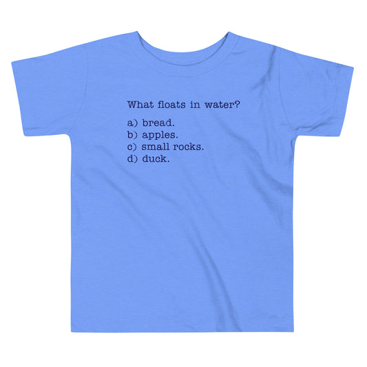 What Floats In Water? Kid's Toddler Tee