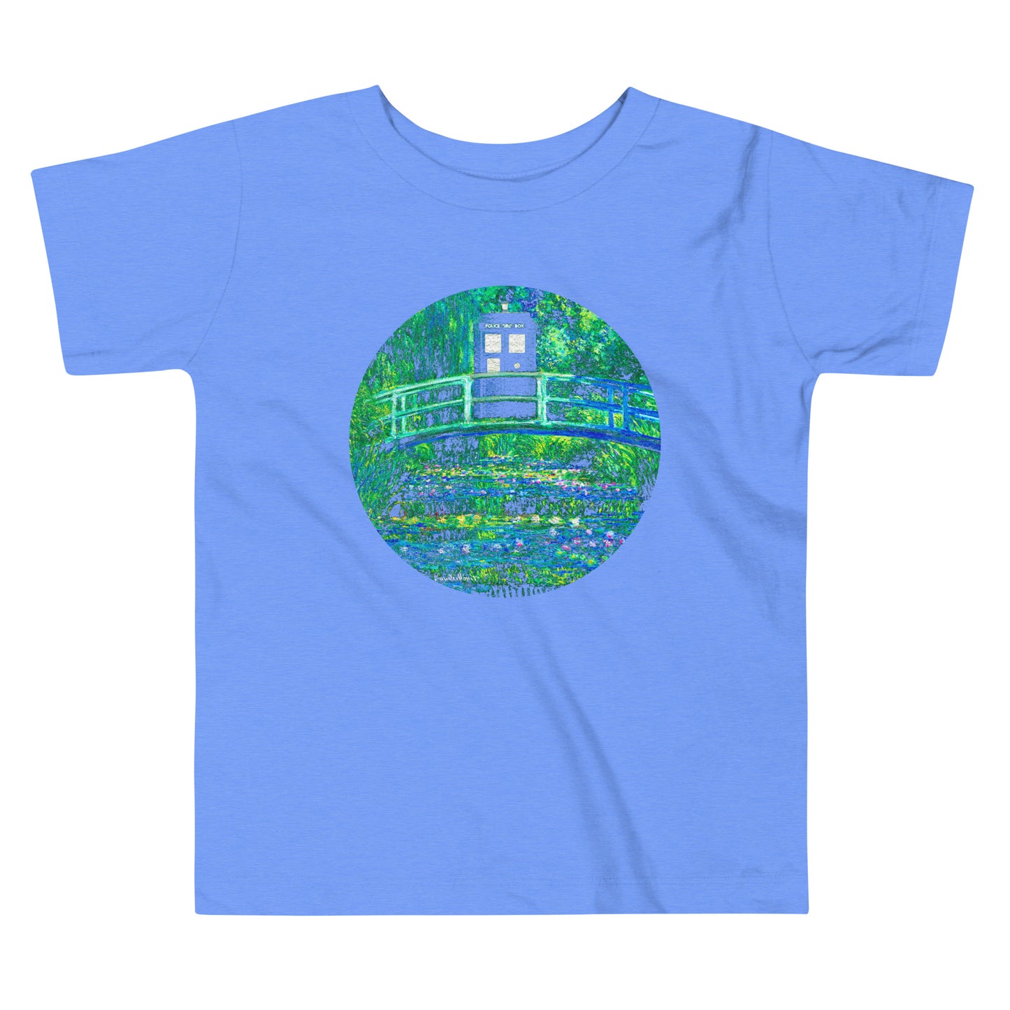 Water Lilies Police Box Kid's Toddler Tee