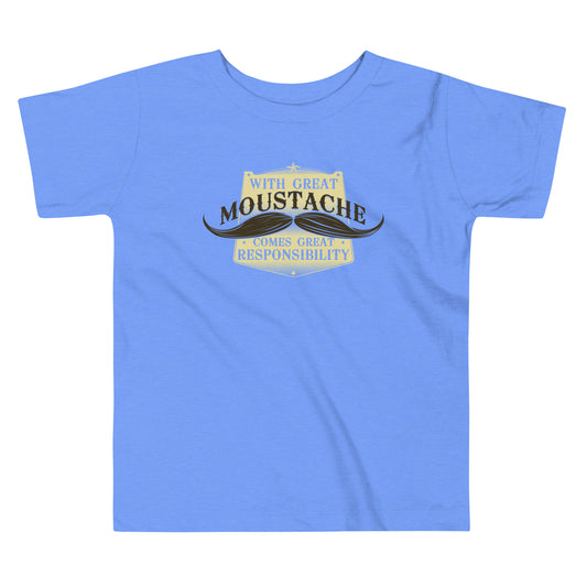 With Great Moustache Kid's Toddler Tee