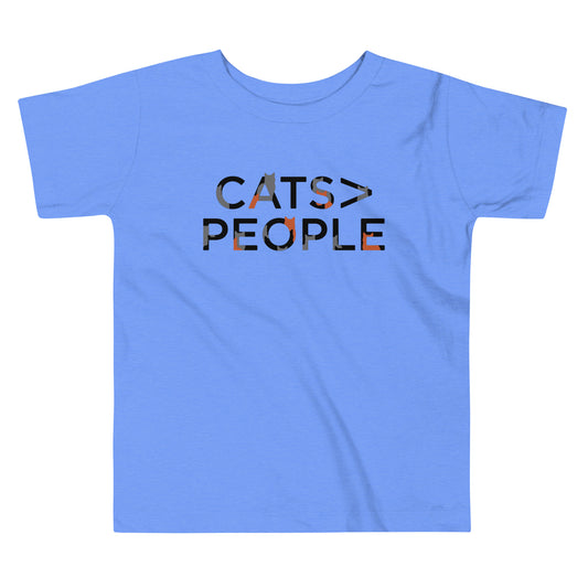 Cats>People Kid's Toddler Tee