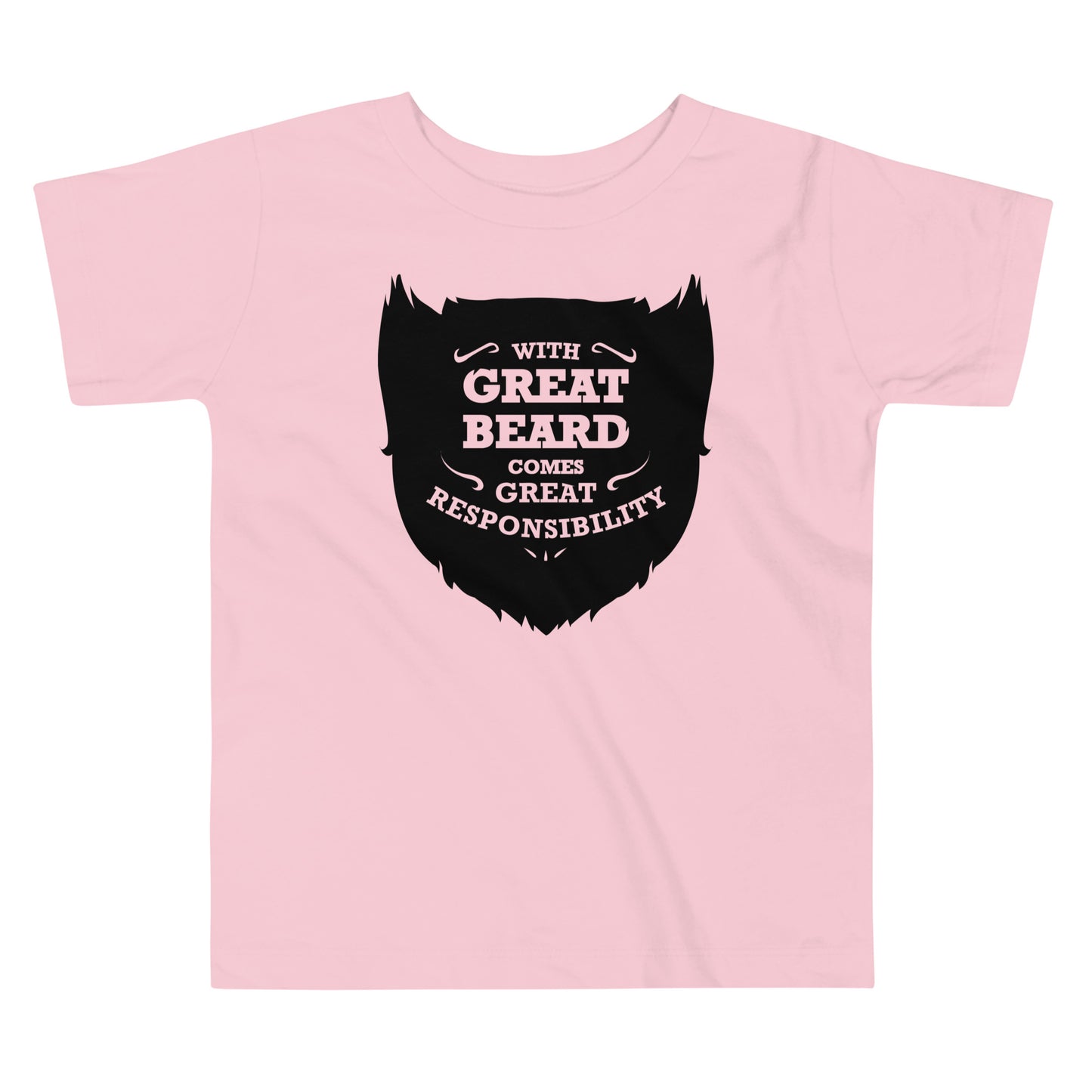 With Great Beard Comes Great Responsibility Kid's Toddler Tee